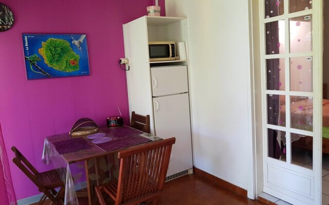 Studio in St-benoit, With Wonderful Mountain View, Pool Access, Enclos