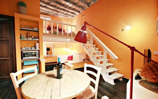Amazing Attic In With Terrace In Fontana Di Trevi