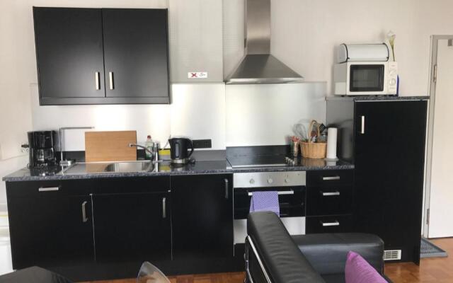 Apartmenthaus Zentrum Komfort Apartments mit Miniküchen verschiedener Größen