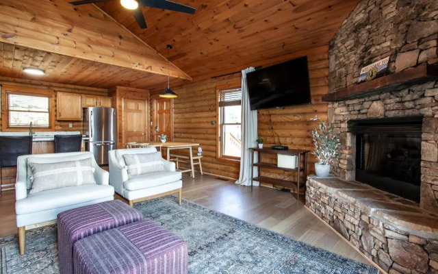 Constellation Station View Hot Tub Fireplace