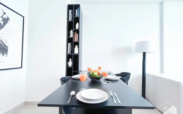 Cozy 1BR With Balcony & Views in Azizi Fawad