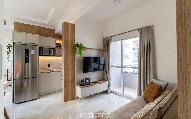 Apto agradável e equipado a 200m da praia PRA0304