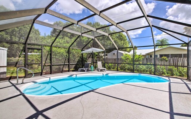 Bright Sebastian Home w/ Pool ~ 7 Mi to Beach!