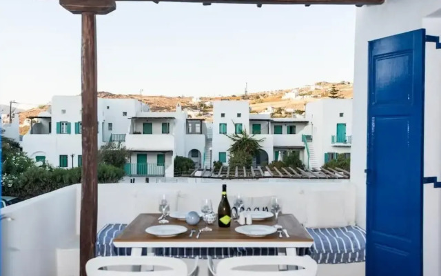 Glamorous 2BR Villa in Ornos w Sea View