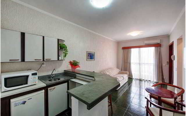 Apartamento no Flat Itararé Tower Beach - Vista ao Mar