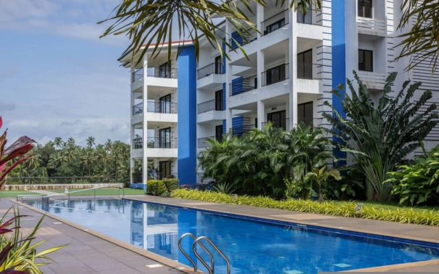 1BR w Pool Sauna Near Calangute Baga Beach