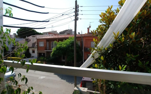 Blue fridge apartment