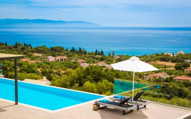 New Villa Blue with private pool at Trapezaki