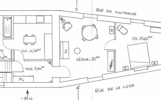 Appartement Lassay-les-Châteaux, 2 pièces, 2 personnes - FR-1-600-29