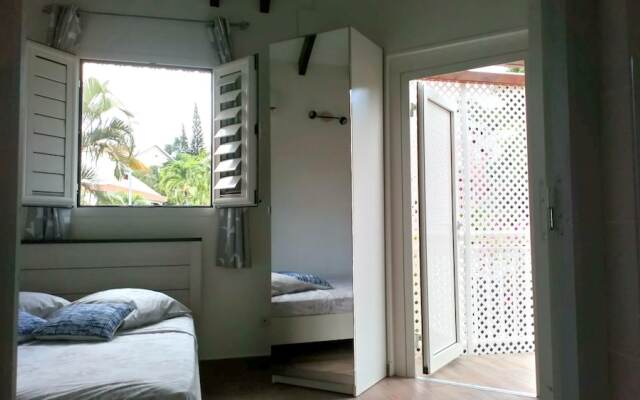 Bungalow With one Bedroom in Le Gosier, With Pool Access, Enclosed Gar