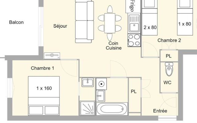 Appartement Villard-sur-Doron, 3 pièces, 5 personnes - FR-1-594-98