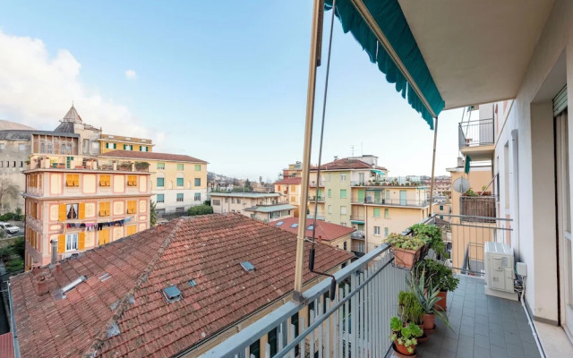 Stylish flat balcony near Rapallo Castle