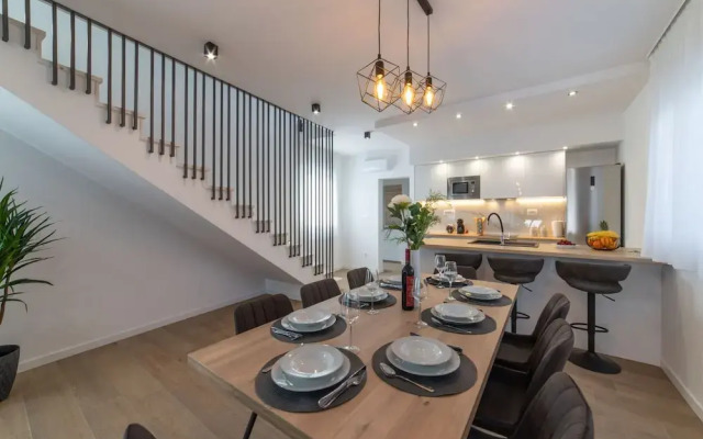Luxury Kastela Villa With Heated Pool and Lounge Area