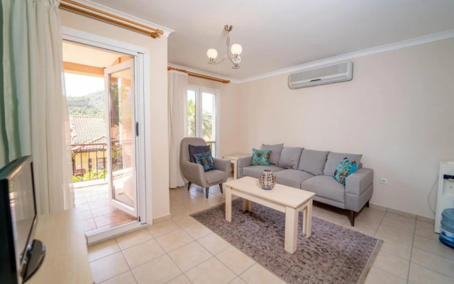 House With Balcony and View Near Beach in Gocek