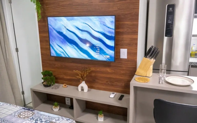 Studio com Lazer Completo e boa Localiza o