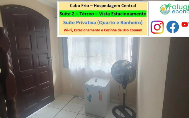 Cabo Frio - Hospedagem Central - Aluguel Economico