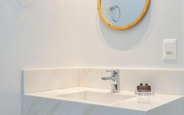 Vista parcial do MAR na varanda em Jurerê #JA24