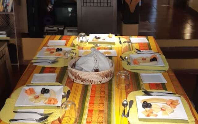 Yellow guest house