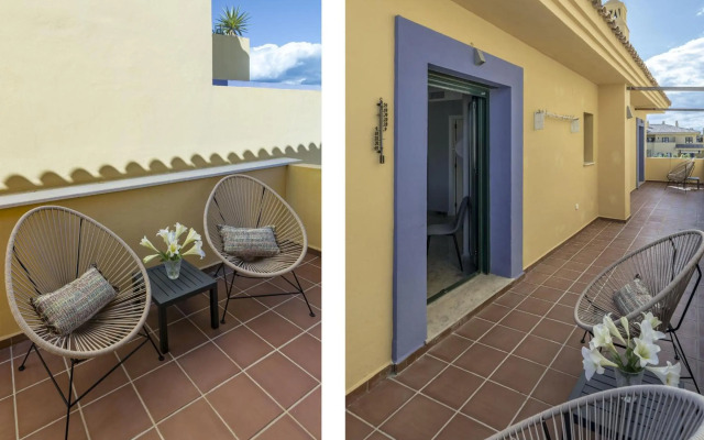 LA-Spacious penthouse, sea view, close to beach