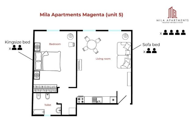 Smart Lux Magenta Apartment