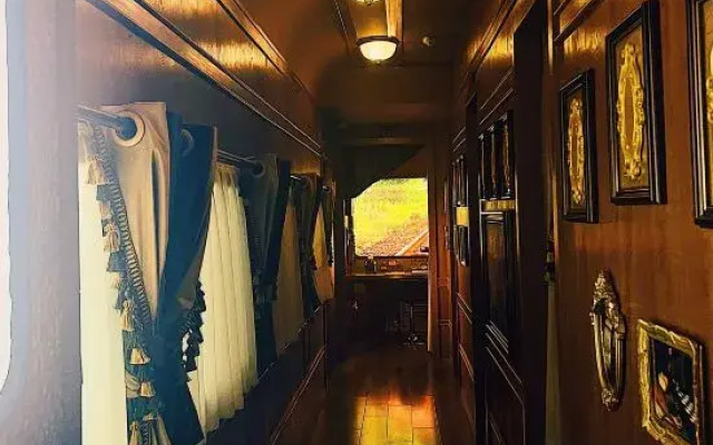 Green Train Leisurely Time