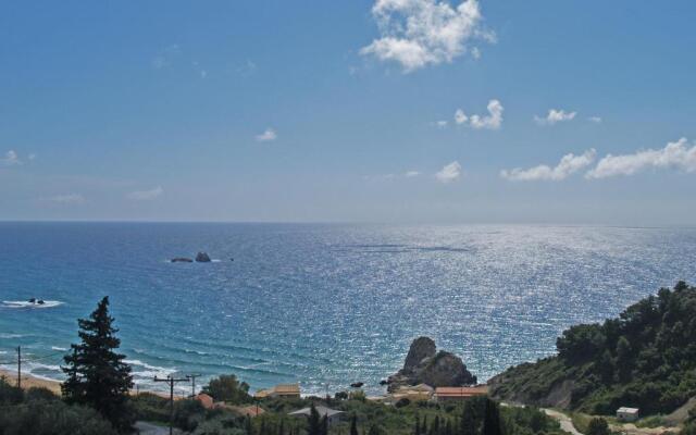 Studio Apartments With Large Swimming Pool and Sea View at Pelekas Beach Corfu