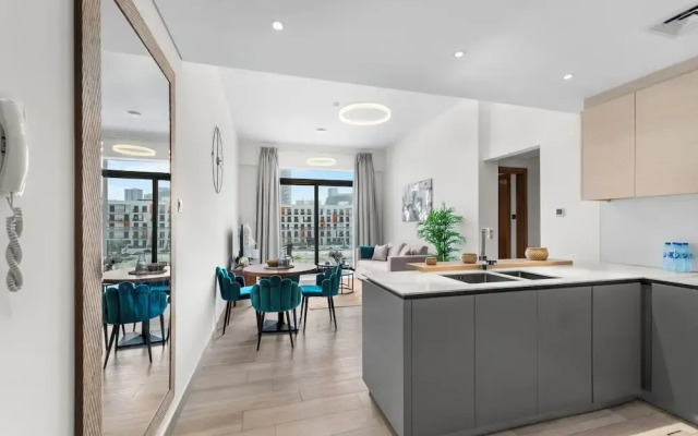 Waves - Stylish 1BR in JVC with Balcony & Pool