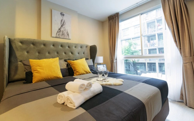 Near BK University Quiet Condo in Rama4 bkb141