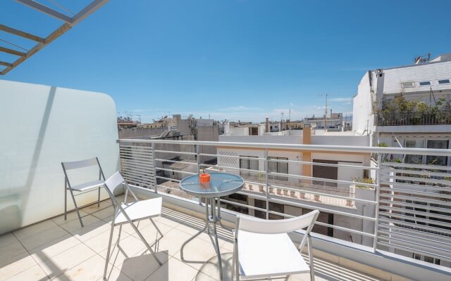 Modern Loft with Acropolis View by Cloudkeys