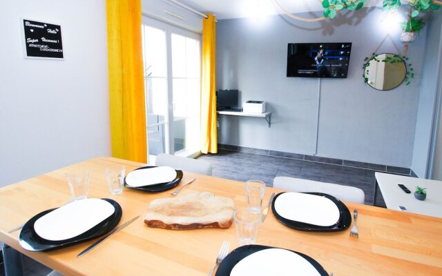 Centre CARCASSONNE,sans vis à vis,Terrasse,Piscine