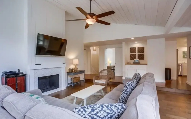 Beachfront Townhome in Solana Beach features Private Den SS166 by RedAwning