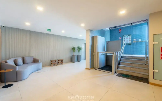 Studio Moderno em cond. c/ piscina HFO0208