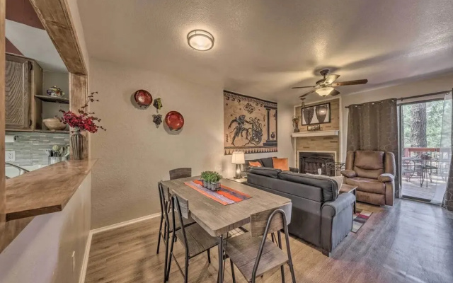 Forested Ruidoso Condo w/ Deck & Fireplace!
