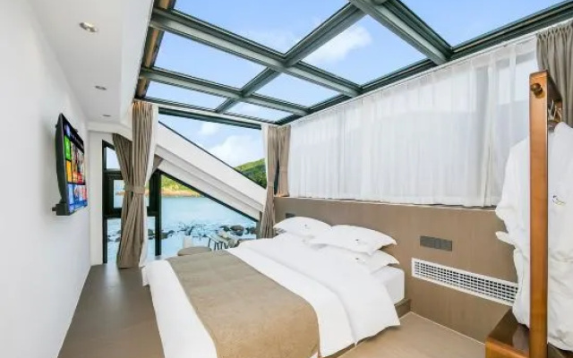 Yushan Heyue 180 ° Super Line Sunrise and Sea View Swimming Pool Villa Luxury and Beautiful Stay – Guest Rooms – Zhoushan