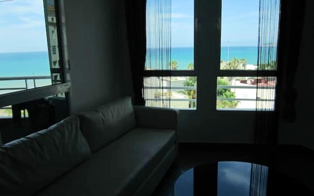 Apartment With One Bedroom In Tanger, With Wonderful Sea View, Shared Pool And Furnished Balcony 50 M From The Beach