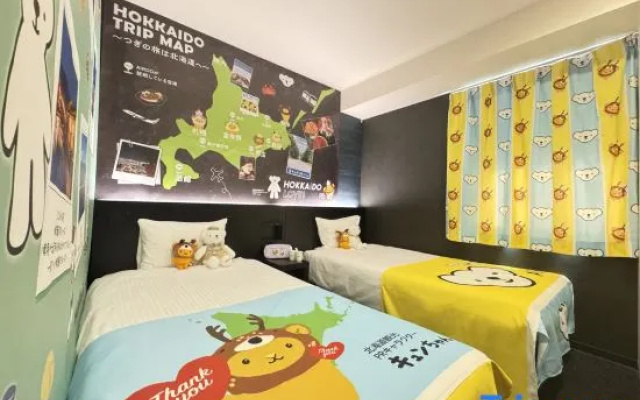AIRDO Kyun-chan Collaboration Twin room (트윈 침대 2개) 사진 2