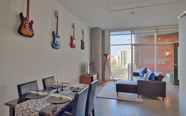 Industrial Chic Condo with Balcony