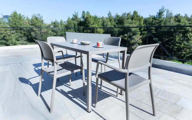 Marousi Modern Green Oasis with Balcony