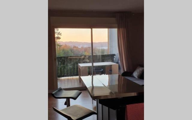 HENDAYE: Joli T3, piscine et parking avec vue sur l'océan