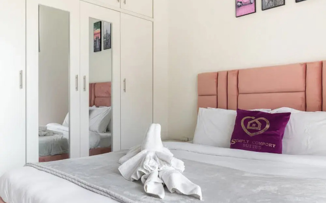 SIMPLY COMFORT Binghatti Gateway Family 2BR with Balcony, Close to Dubai Mall & Burj Khalifa
