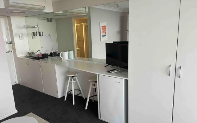 Cosy studio with a large balcony and a great view!