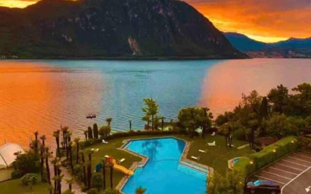 Appartamento con piscina e sauna Bissone