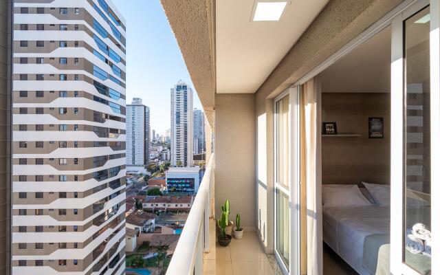 Flat com varanda no Setor Bueno - TH01403