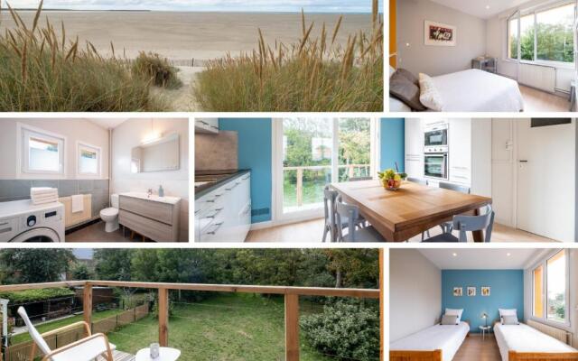 Appartement La Rafale - accès privé plage - jardin - arrivée autonome