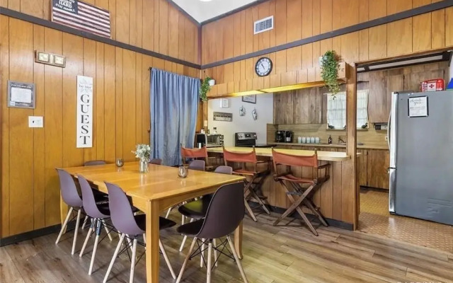 Rustic Lakehouse kayaks fishing bonfires