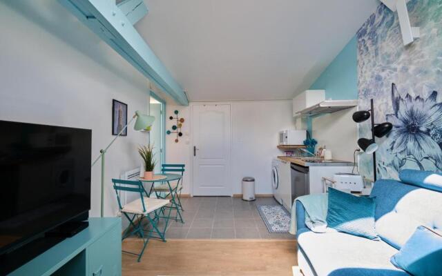 Le Cyan, studio 4min à pied centre ville, local vélo