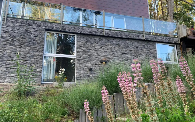 Casa familiar en el bosque