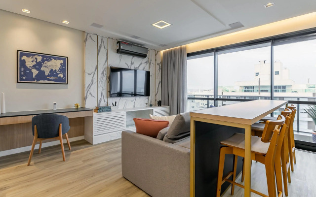 Vista mar em condomínio com foodhall Toptower#CA47