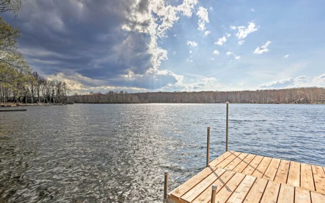 Pocono Lake Paradise w/ Private Beach & Dock!