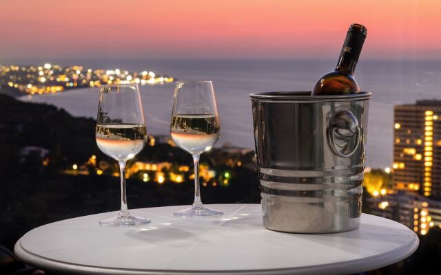 Rhodes Skyline Suite With out Door Jacuzzi Sea View